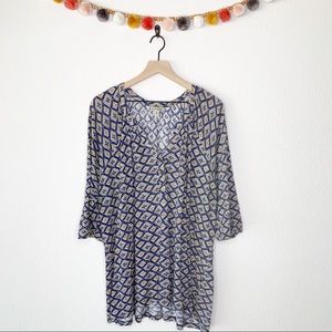 Lucky Brand Geometric Top Size 3XL